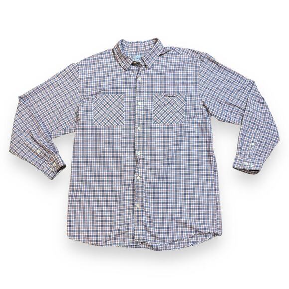 Carhartt Button Down Shirt Mens Plaid Blue Red White Western Relaxed Size XL - Picture 2 of 6